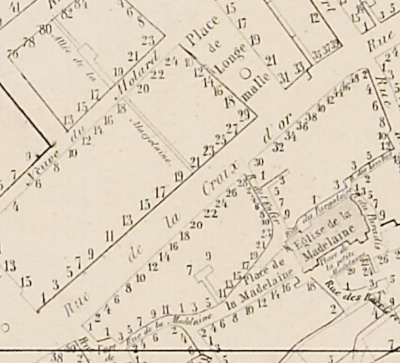 Plan de la rue, Atlas Cantonal Meyer 1896